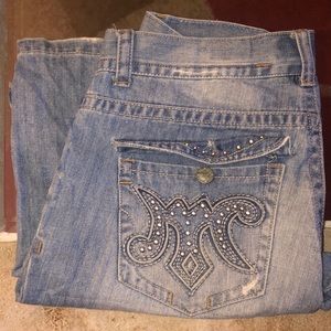 MEK WOODSTOCK boot cut Denim Men Shorts Size 36